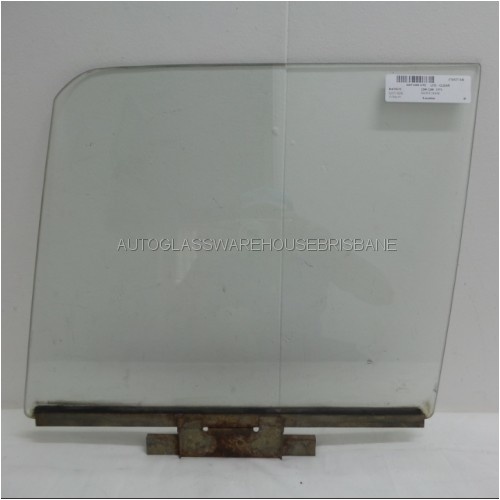 DATSUN/NISSAN 1200 - 1970 to 1973 - SEDAN/UTE - PASSENGERS - LEFT SIDE FRONT DOOR GLASS - CLEAR - MADE-TO-ORDER - NEW