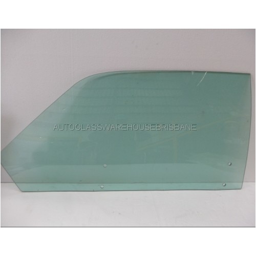 CHRYSLER VALIANT VH-VJ - 1973 to 1976 - 2DR HARDTOP WITHOUT VENT - PASSENGERS - LEFT SIDE FRONT DOOR GLASS (FULL) - GREEN - NEW (MADE TO ORDER)