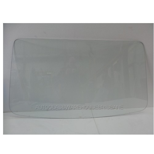 HOLDEN TORANA LH-LX-UC - 5/1974 to 1/1980 - 2DR HATCH (AUSTRALIA MADE) - REAR WINDSCREEN GLASS - NO DEMISTER - CLEAR - MADE-TO-ORDER - NEW