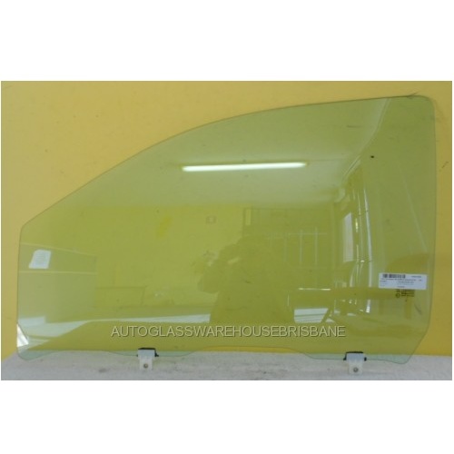 ISUZU MU-X 4WD - 11/2013 TO 5/2021 - 5DR SUV - PASSENGERS - LEFT SIDE FRONT DOOR GLASS - WITH FITTING - GREEN - 842MM X 550MM - NEW