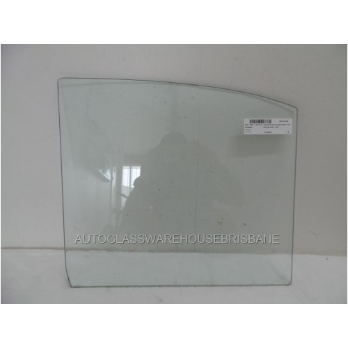 MORRIS MINOR 1000 - 1/1950 to 1/1964 - 4DR SEDAN - RIGHT & LEFT SIDE REAR DOOR GLASS - 443w X 397h (BACK EDGE 340) - (Second-hand)