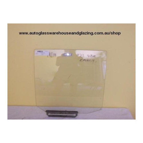 MAZDA 323 - 5DR HATCH 3/77>9/80 - DRIVERS - RIGHT SIDE REAR DOOR GLASS - (Second-hand)