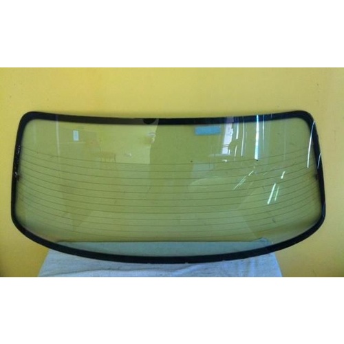 MITSUBISHI GALANT HG/HH - 5/1989 to 2/1993 - 4DR SEDAN -  REAR WINDSCREEN GLASS - HEATED - NEW