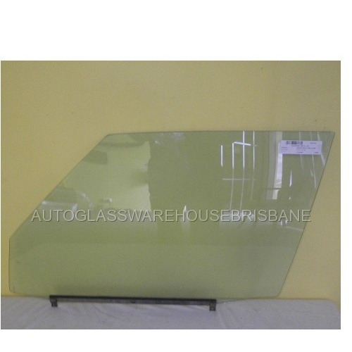 suitable for TOYOTA CROWN MS111/MS112 - 1980 to 9/1983 - 4DR SEDAN - PASSENGER - LEFT SIDE FRONT DOOR GLASS - (SECOND-HAND)