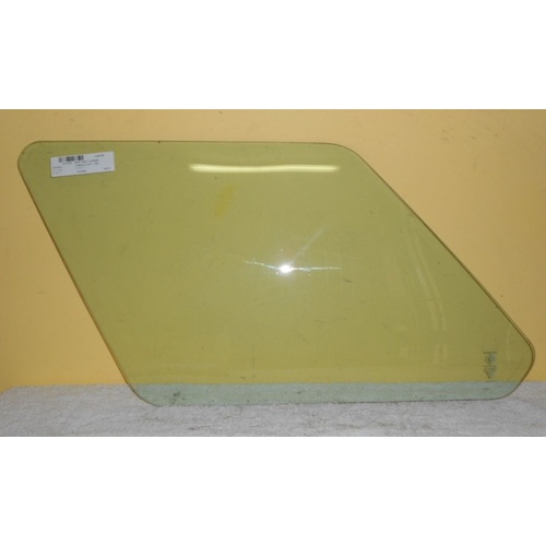 suitable for TOYOTA COROLLA KE70 - 3/1983 to 1985 - 5DR WAGON - PASSENGERS - LEFT SIDE REAR CARGO GLASS - 965MM x 474MM - GREEN - (SECOND-HAND)