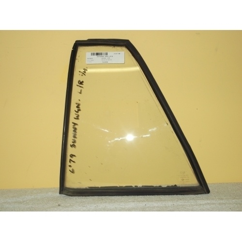 DATSUN SUNNY B310 - 1/1979 to 1/1981 - PANEL VAN - PASSENGERS - LEFT SIDE REAR QUARTER GLASS - (Second-hand)