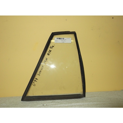 DATSUN SUNNY B310 - 1/1979 to 1/1981 - PANEL VAN - DRIVERS - RIGHT SIDE REAR QUARTER GLASS - (Second-hand)