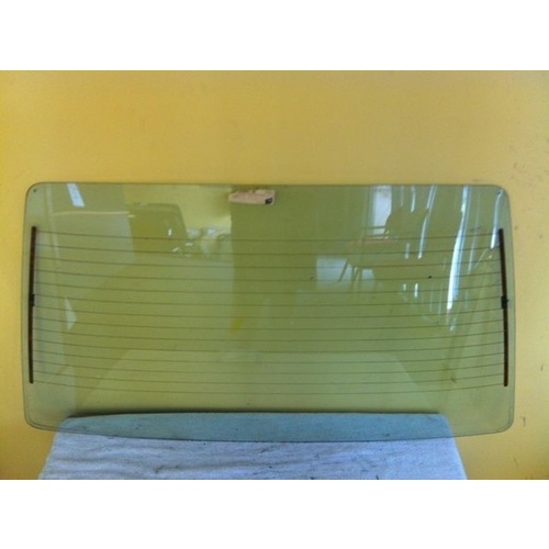 suitable for TOYOTA TERCEL AL21 IMPORT - 1983 TO 1988 - 3DR HATCH - REAR WINDSCREEN GLASS - (Second-hand)