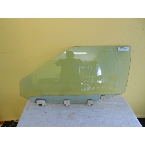 SUBARU VORTEX - 2DR COUPE 7/85>12/89 - LEFT FRONT DOOR GLASS - BLUE - (Second-hand)