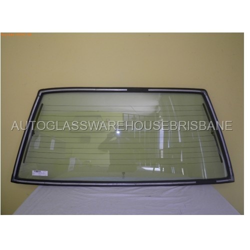 suitable for TOYOTA CORONA ST141/ RT142 - 8/1983 to 1987 - 4DR WAGON - REAR WINDSCREEN GLASS - (SECOND-HAND)