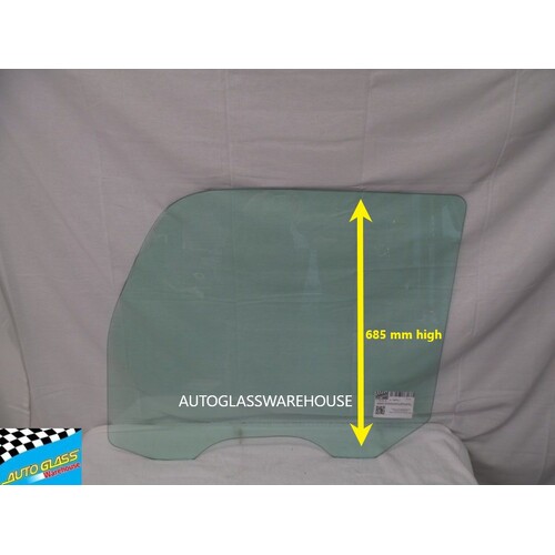 KENWORTH T300/T400/T600  - 4/2016 TO CURRENT - TRUCK - PASSENGER - LEFT SIDE FRONT DOOR GLASS - (R44-1109) GREEN  (685h) - NEW