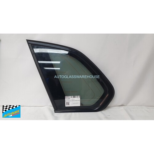 BMW X5 E70 - 4/2007 to 8/2013 - 4DR WAGON - PASSENGER - LEFT SIDE REAR OPERA GLASS - WITH ANTENNA - GREEN - (SECOND-HAND)