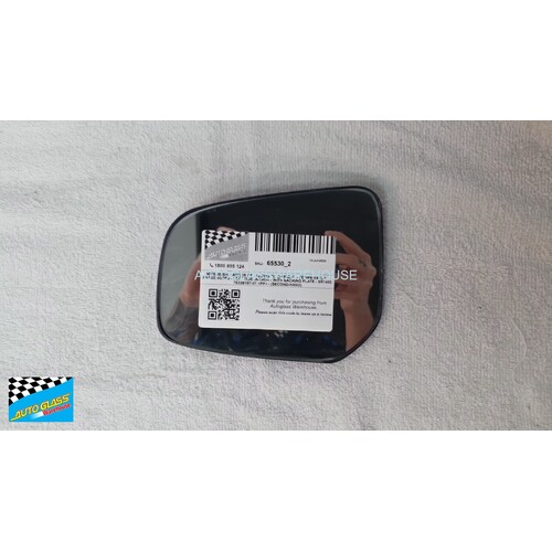 MITSUBISHI LANCER CF - 12/2015 TO CURRENT - SEDAN/HATCH - PASSENGERS - LEFT SIDE MIRROR - WITH BACKING PLATE - SR1400 7632B197-01 >PP< - (SECOND-HAND)