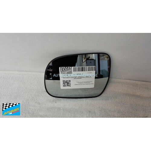 suitable for TOYOTA HILUX ZN210 - 3/2005 to 2015 - 2/4DR UTE - PASSENGERS - LEFT SIDE MIRROR CURVED OEM - WITH BACKING - A169 SR1300 - (SECOND-HAND)