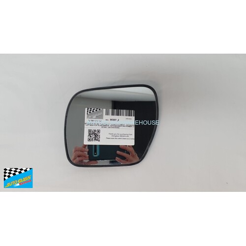 MITSUBISHI PAJERO NS/NT/NW/NX - 11/2006 to CURRENT - 4DR WAGON - LEFT SIDE FLAT GLASS MIRROR - WITH BACKING PLATE NUMBER LH SR1400 - (SECOND-HAND)