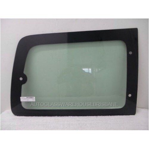 suitable for TOYOTA TOWNACE SBV KR40 - 1/1997 TO 10/2004 - VAN - DRIVERS - RIGHT SIDE REAR CARGO GLASS - 3 HOLES - NEW